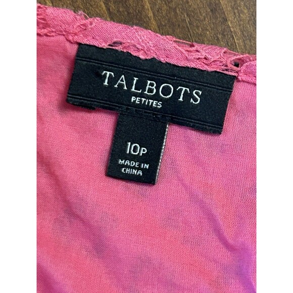 Talbots Sleeveless Tank Lace Overlay Sz‎ 10p - Picture 4 of 5